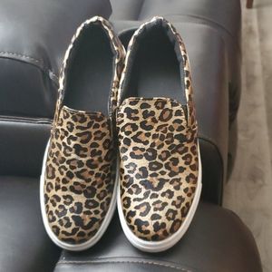 Leopard Print slip ons